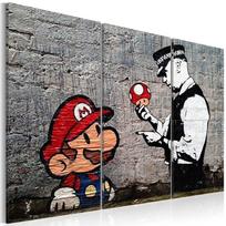 Reprodukcija Artgeist Super Mario Mushroom Cop by Banksy N6340, 60 cm x 40 cm