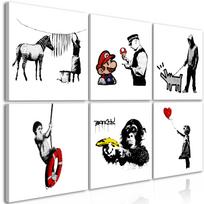 Reprodukcija Artgeist Banksy Style N9579-DKX, 120 cm x 80 cm