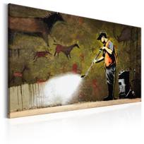 Reprodukcija Artgeist Cave Painting by Banksy N4187-DKX, 90 cm x 60 cm