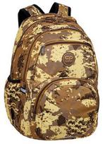 Mokyklinė kuprinė CoolPack Pick Sand Storm, ruda sp., 30 cm x 16 cm x 43 cm