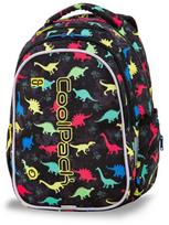 Mokyklinė kuprinė CoolPack Joy LED Dinosaurs, juoda sp./įvairių spalvų, 29 cm x 20 cm x 41 cm