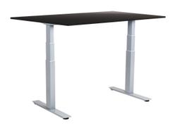 Kompiuterio stalas reguliuojamo aukščio Sunflex EasyDesk Adapt VI, 120 cm x 80 cm, 62 - 127 cm, aliuminio sp./juoda sp.