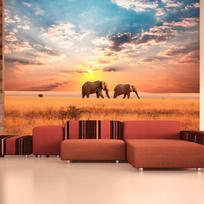 Fototapetas Artgeist African savanna elephants, 193 cm x 250 cm