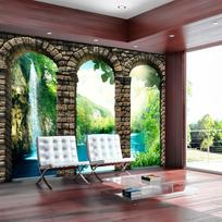 Fototapetas Artgeist Mysterious waterfall LNEW010301, 140 cm x 200 cm