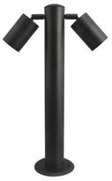 Pastatomas lauko šviestuvas AZzardo Rolf 2, 35W, GU10, IP44, juoda sp., 18 cm x 50 cm