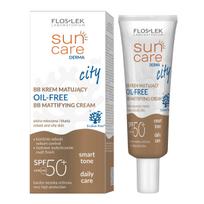 Kremas įdegio priežiūrai veidui Floslek Sun Care City BB Mattifying Oil-Free SPF50+, 30 ml