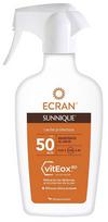 Pienelis įdegio priežiūrai kūnui Ecran Spray Sunnique SPF50, 270 ml