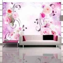 Fototapetas Artgeist Rose Variations - Bouquet Of Flowers On A Solid Background With A Sparkle Effect SNEW010657, 70 cm x 100 cm