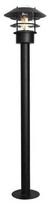 Pastatomas lauko šviestuvas Elstead Lighting Helsingor, 60W, E27, IP44, juoda sp., 21.8 cm x 100 cm