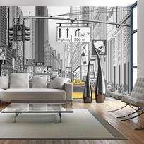 Fototapetas Artgeist Yellow Cabs In Nyc, 270 cm x 270 cm