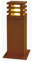 Pastatomas lauko šviestuvas SLV Rusty Square 40, 9W, LED, IP55, ruda sp., 12 cm x 40 cm