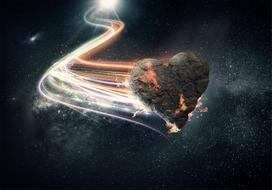 Fototapetas Artgeist Love Meteorite, 140 cm x 200 cm