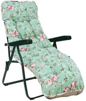 Lauko kėdė Home4you Baden-Baden, žalia sp./rožinė sp., 86 cm x 57 cm x 100 cm