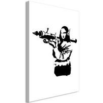 Reprodukcija Artgeist Banksy Mona Lisa With Rocket Launcher, h-c-0149-b-a, 20 cm x 30 cm