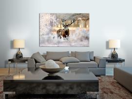 Reprodukcija Artgeist Deer In The Cold HK7055-DK, 120 cm x 80 cm