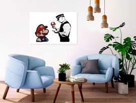 Reprodukcija Artgeist Banksy: Mushroom Picker, i-c-0147-b-a, 120 cm x 80 cm