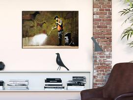Reprodukcija Artgeist Cave Painting By Banksy N4187-SPWD, 30 cm x 20 cm