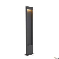 Pastatomas lauko šviestuvas SLV Flatt Pole, 9.7W, LED, IP65, juoda sp., 4.5 cm x 100 cm