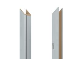 Vertikali durų stakta Domoletti, 209.7 cm x 10 - 14 cm x 1 cm, kairinė, pilka sp.