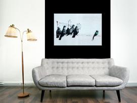 Reprodukcija Artgeist Protesting Birds By Banksy, i-c-0054-b-a, 30 cm x 20 cm