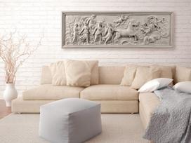 Reprodukcija Artgeist Relief: Apollo And Muses, n-b-0028-b-a, 120 cm x 40 cm