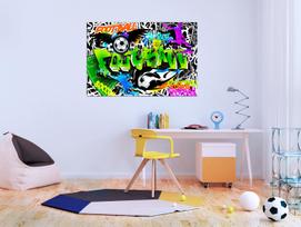 Reprodukcija Artgeist Football Graffiti, i-a-0111-b-a, 30 cm x 20 cm