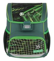 Mokyklinė kuprinė Herlitz Loop GAME CHANGER 50046300, juoda sp./žalia sp., 37 cm x 31 cm x 22 cm