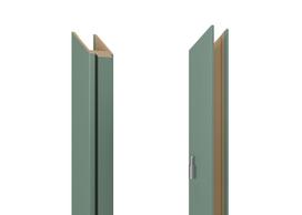 Vertikali durų stakta Domoletti, 209.7 cm x 10 - 14 cm x 1 cm, dešininė, žalia sp.