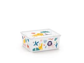 Daiktadėžė su dangčiu Kis C Box Style, 18 l, įvairių spalvų, 39.5 x 34 x 17 cm
