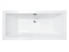Vonia, įmontuojama Besco Quadro, 170 cm x 75 cm x 55.5 cm, stačiakampis, balta sp.