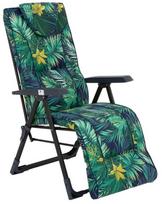 Lauko kėdė Patio Mijas Plus Black Edition G051-02IB, juoda sp./žalia sp., 85 cm x 59 cm x 105 cm