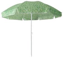 Sodo skėtis Patio Poly, 240 cm, balta sp./žalia sp.