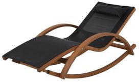 Lauko gultas Patio Larice, ruda sp./juoda sp., 165 cm x 72 cm x 70.5 cm