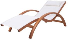 Lauko gultas Patio Larice, ruda sp./balta sp., 159 cm x 73 cm x 66 cm