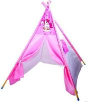 TIPI palapinė vaikams Unicorn ZA3555, 110 cm x 110 cm