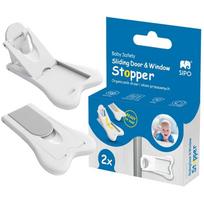 Durų ir langų užraktas Sipo Stopper, balta sp., 2 vnt.
