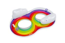 Pripučiamas plaukimo ratas Bestway Rainbow Dreams, įvairių spalvų, 116 cm