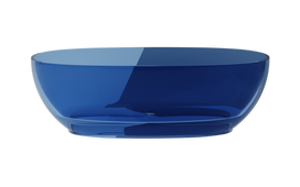 Vonia, laisvai pastatoma Besco Mexa Blue Wave, 170 cm x 78 cm x 55 cm, ovalas, mėlyna sp./balta sp.