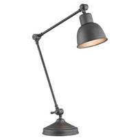 Darbo stalo šviestuvas Argon Eufrat, E27, 15W, pilka sp./pilka sp.