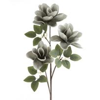 Dirbtinė gėlė, magnolija Flore 752, blyški pilka sp., 68 cm x 14 cm