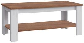 Kavos staliukas Gala Meble Provence ST2, balta sp./pušies sp, 120 cm x 60 cm x 51 cm
