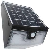 Sieninis šviestuvas su saulės baterija Milagro Transformer, 15W, IP65, juoda sp.