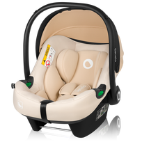 Nešiojama autokėdutė su lopšiu Lionelo Astrid I-Size, smėlio sp., 1 - 13 kg