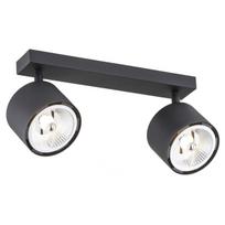 Šviestuvas lubų Argon Clevland 1032, GU10, 2 x 12 W, juoda sp., 11.5 x 11.5 2vnt