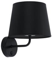 Šviestuvas sieninis TK Lighting Maja, E27, 1 x 15 W, juoda sp.