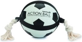 Žaislas šuniui, kamuoliukas Beeztees Action Football, Ø 19 cm, balta sp./juoda sp., 19 cm
