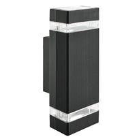 Sieninis lauko šviestuvas Searchlight 1002-2BK-LED, 50W, GU10, IP44, juoda sp.