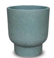 Gėlių vazonas Domoletti RP18-134, keramika/cementas, Ø 30 cm, žalia sp.