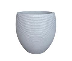 Gėlių vazonas Domoletti RP17-695, keramika/cementas, Ø 28 cm, balta sp.
