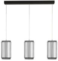 Šviestuvas kabinamas Searchlight Circolo 3LT Cage Bar 54212-3BK, LED, 3000 °K x 35 W, balta sp./juoda sp.